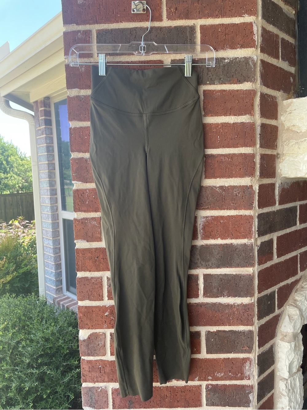 Lululemon High-Rise Olive Green Women's Stretch Leggibgs